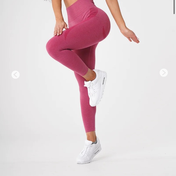 NVGTN CONTOUR SEAMLESS LEGGINGS-CRIMSON(pink)-size S - Picture 3 of 11